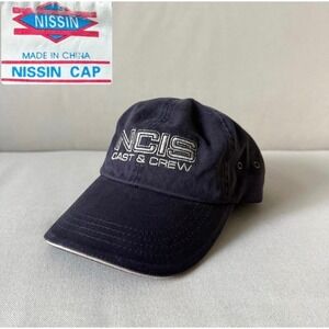 Nissin Cap NCIS Cast & Crew Navy Blue Baseball Hat CBS Paramount Adjustable OSFM